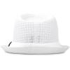 image:imageThe Hat Depot Light Weight Classic Soft Cool Mesh Crushable Fedora hatWhite