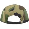 image:imageThe Hat Depot Made in USA Cotton Twill 5 Panel Flat Brim Genuine Leather Brass Biker Board CapCamo1