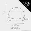 image:imageThe Hat Depot Made in USA Cotton Twill 5 Panel Flat Brim Genuine Leather Brass Biker Board CapGold
