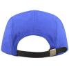 image:imageThe Hat Depot Made in USA Cotton Twill 5 Panel Flat Brim Genuine Leather Brass Biker Board CapRoyal