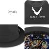 image:imageThe Hat Depot Premium Paisley Lining Unisex Fedora Hat1 Premium  Black