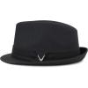 image:imageThe Hat Depot Premium Paisley Lining Unisex Fedora Hat1 Premium  Black