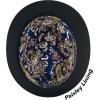 image:imageThe Hat Depot Premium Paisley Lining Unisex Fedora Hat1 Premium  Black
