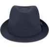 image:imageThe Hat Depot Premium Paisley Lining Unisex Fedora Hat1 Premium  Navy