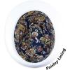 image:imageThe Hat Depot Premium Paisley Lining Unisex Fedora Hat1 Premium  White