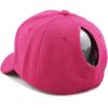 image:imageThe Hat Depot Women High Ponytail Sun Protect Structured Deep Fitted Athletic Baseball Cap HatHot Pink