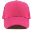 image:imageThe Hat Depot Women High Ponytail Sun Protect Structured Deep Fitted Athletic Baseball Cap HatHot Pink