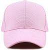 image:imageThe Hat Depot Women High Ponytail Sun Protect Structured Deep Fitted Athletic Baseball Cap HatLight Pink