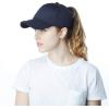 image:imageThe Hat Depot Women High Ponytail Sun Protect Structured Deep Fitted Athletic Baseball Cap HatNavy