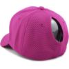image:imageThe Hat Depot Women High Ponytail Sun Protect Structured Deep Fitted Athletic Baseball Cap HatPink Violet