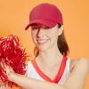 image:imageThe Hat Depot Women High Ponytail Sun Protect Structured Deep Fitted Athletic Baseball Cap HatRed