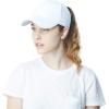 image:imageThe Hat Depot Women High Ponytail Sun Protect Structured Deep Fitted Athletic Baseball Cap HatWhite