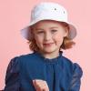 image:imageThe Hat Depot Youth Kids Washed Cotton amp Lightweight Nylon Packable Bucket Travel Hat Cap0 White