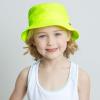 image:imageThe Hat Depot Youth Kids Washed Cotton amp Lightweight Nylon Packable Bucket Travel Hat Cap1 Lightweight  Neon Yellow
