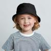 image:imageThe Hat Depot Youth Kids Washed Cotton amp Lightweight Nylon Packable Bucket Travel Hat Cap2 Lightweight  Black