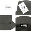 image:imageThe Hat Depot Youth Kids Washed Cotton amp Lightweight Nylon Packable Bucket Travel Hat Cap2 Lightweight  Dark Gray