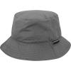 image:imageThe Hat Depot Youth Kids Washed Cotton amp Lightweight Nylon Packable Bucket Travel Hat Cap2 Lightweight  Dark Gray
