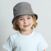 image:imageThe Hat Depot Youth Kids Washed Cotton amp Lightweight Nylon Packable Bucket Travel Hat Cap2 Lightweight  Dark Gray