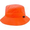 image:imageThe Hat Depot Youth Kids Washed Cotton amp Lightweight Nylon Packable Bucket Travel Hat Cap2 Lightweight  Neon Orange
