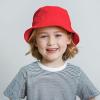 image:imageThe Hat Depot Youth Kids Washed Cotton amp Lightweight Nylon Packable Bucket Travel Hat Cap2 Lightweight  Red