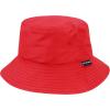 image:imageThe Hat Depot Youth Kids Washed Cotton amp Lightweight Nylon Packable Bucket Travel Hat Cap2 Lightweight  Red