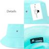 image:imageThe Hat Depot Youth Kids Washed Cotton amp Lightweight Nylon Packable Bucket Travel Hat CapAqua