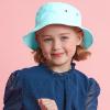 image:imageThe Hat Depot Youth Kids Washed Cotton amp Lightweight Nylon Packable Bucket Travel Hat CapAqua