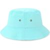 image:imageThe Hat Depot Youth Kids Washed Cotton amp Lightweight Nylon Packable Bucket Travel Hat CapAqua