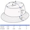 image:imageThe Hat Depot Youth Kids Washed Cotton amp Lightweight Nylon Packable Bucket Travel Hat CapBlack