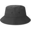 image:imageThe Hat Depot Youth Kids Washed Cotton amp Lightweight Nylon Packable Bucket Travel Hat CapCharcoal