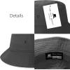 image:imageThe Hat Depot Youth Kids Washed Cotton amp Lightweight Nylon Packable Bucket Travel Hat CapCharcoal