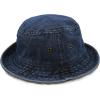 image:imageThe Hat Depot Youth Kids Washed Cotton amp Lightweight Nylon Packable Bucket Travel Hat CapDark Denim