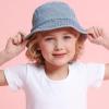 image:imageThe Hat Depot Youth Kids Washed Cotton amp Lightweight Nylon Packable Bucket Travel Hat CapLight Denim