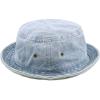 image:imageThe Hat Depot Youth Kids Washed Cotton amp Lightweight Nylon Packable Bucket Travel Hat CapLight Denim