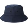image:imageThe Hat Depot Youth Kids Washed Cotton amp Lightweight Nylon Packable Bucket Travel Hat CapNavy