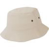 image:imageThe Hat Depot Youth Kids Washed Cotton amp Lightweight Nylon Packable Bucket Travel Hat CapPutty