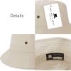 image:imageThe Hat Depot Youth Kids Washed Cotton amp Lightweight Nylon Packable Bucket Travel Hat CapPutty