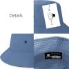image:imageThe Hat Depot Youth Kids Washed Cotton amp Lightweight Nylon Packable Bucket Travel Hat CapSky Blue