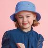 image:imageThe Hat Depot Youth Kids Washed Cotton amp Lightweight Nylon Packable Bucket Travel Hat CapSky Blue