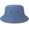 image:imageThe Hat Depot Youth Kids Washed Cotton amp Lightweight Nylon Packable Bucket Travel Hat CapSky Blue