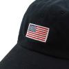 image:imageUSA Flag amp Embroidery Premium 100 Cotton Low Profile Adjustable Baseball Dad Cap1 Flagblack