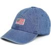 image:imageUSA Flag amp Embroidery Premium 100 Cotton Low Profile Adjustable Baseball Dad CapFlag  Blue Denim