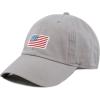 image:imageUSA Flag amp Embroidery Premium 100 Cotton Low Profile Adjustable Baseball Dad CapFlaggrey