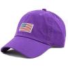 image:imageUSA Flag amp Embroidery Premium 100 Cotton Low Profile Adjustable Baseball Dad CapFlagpurple
