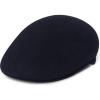 image:imageBlack Horn Newsboy Premium Crushable Soft Wool Felt Fall Winter Ascot Ivy Style HatNavy