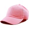 image:imageKids Washed Low Profile Cotton and Denim UPF 50 Plain Baseball Cap Hat0 Light Pink