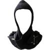 image:imageThe Hat Depot 700HD1 Hodded Knit Scarf with Floral Embroidery
