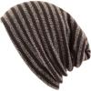 image:imageThe Hat Depot Fashion Junior Youth Unisex Soft Warm Stripe Knit Beanie Winter Hat Made in USA Brown