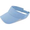image:imageThe Hat Depot Kids 100 Cotton Sport QuickAdjust Strap Closure Sun Protect Golf Visor Cap HatSky Blue