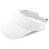 image:imageThe Hat Depot Kids 100 Cotton Sport QuickAdjust Strap Closure Sun Protect Golf Visor Cap HatWhite